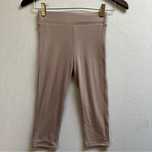 Naked Wardrobe High-Waisted Stretch Leggings Taupe Tan Athleisure Size S